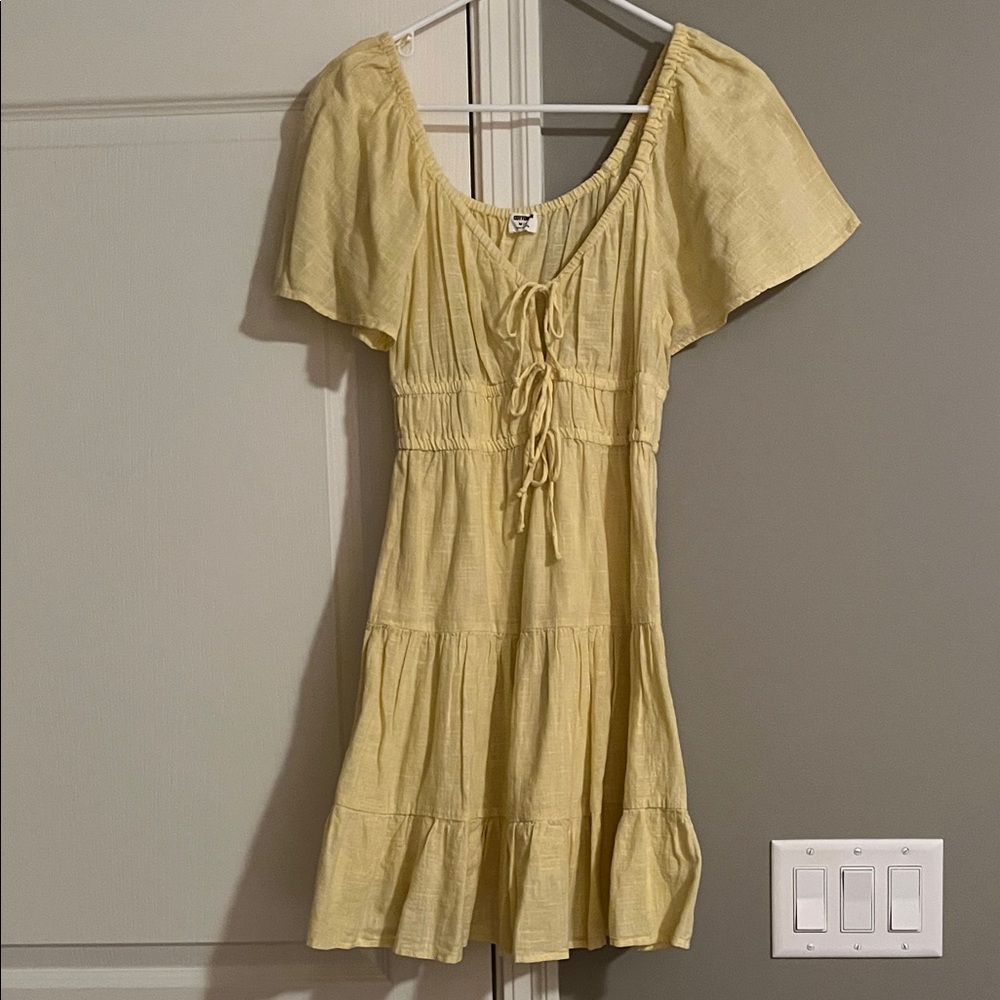 Cotton On Light Yellow Mini Dress